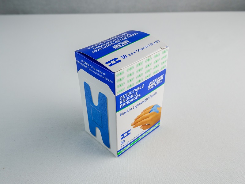 Santinel - Boîte de Pansements adhésifs en tissu bleu pour jointure - aperçu