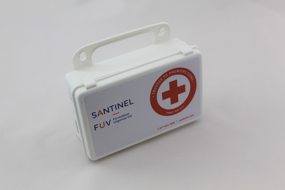 Santinel - Trousse de base en plastique pour véhicule - kit complet en sac - trousse fermée