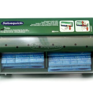 Salvequick - Distributeur de pansements bleu métal - fermé