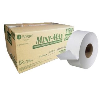 Papier hygiénique à deux épaisseurs en rouleau géant Mini-Max